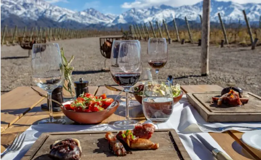 Gastronomia y vinos en Mendoza es uno de los favoritos de los turistas.